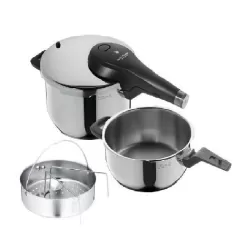 Pentola a pressione Lt. 6,5 + 3,0 Cm. 22 con cestello, Perfect Premium - Wmf