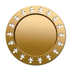 Girotondo, Vassoio Oro Gold - Alessi