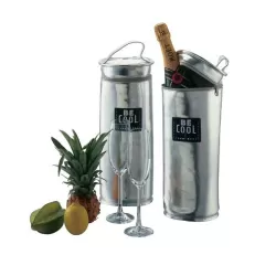 Borsa frigo termica per bottiglie Silver, Lt.2 Cm.13x33- Be Cool