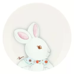 Piattino Coniglio magico femmina - Thun