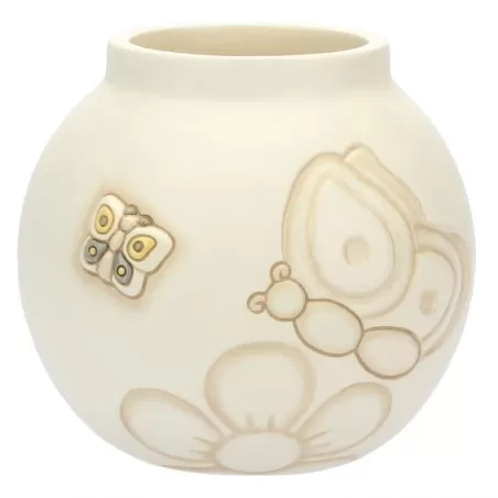 Vaso medio Elegance con farfalle e fiore - Thun