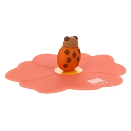 Copri mug ermetico in silicone Country con coccinella - Thun