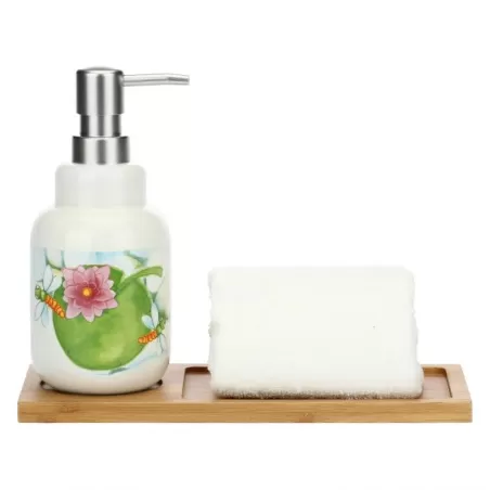 Set dispenser sapone e 2 asciugamani Acqua dolce - Thun