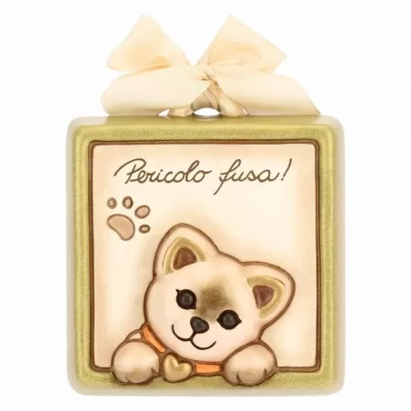 Formella piccola pericolo fusa con gatto - Thun