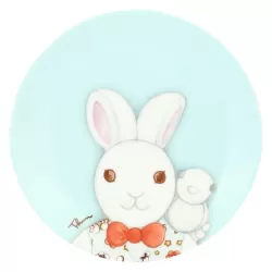 Piattino Coniglio magico con uccellino - Thun