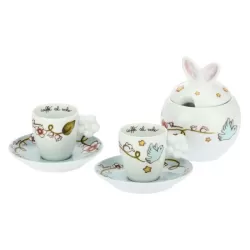Set 2 tazzine e zuccheriera Coniglio magico - Thun