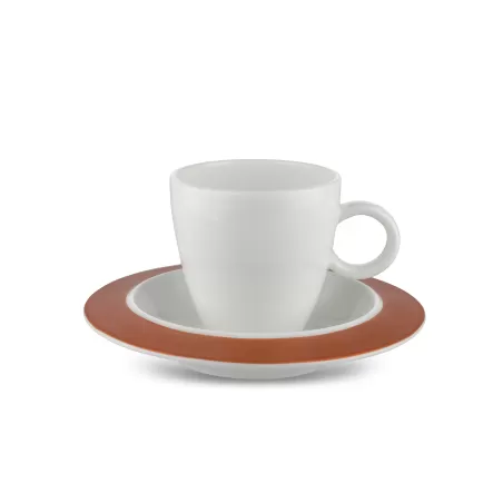 Bavero, Set 2 Tazze Moka Con Piattino Rame - Alessi