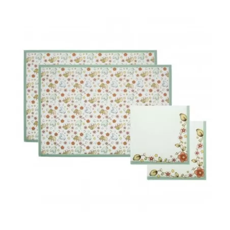 Set 2 tovagliette e 2 tovaglioli Coniglio magico - Thun