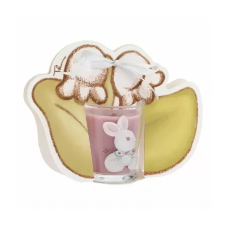 Candela Coniglio magico con pack sagomato Fiori - Thun