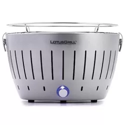 Barbecue a carbone, silver metallizzato - Lotus Grill