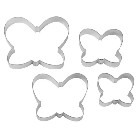 Tagliapasta farfalla 4 pezzi da cm. 7,5 a 2,5x1,5 h.