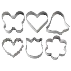 Tagliapasta romantic in metallo 6 pezzi cm. 4x1,5 h.