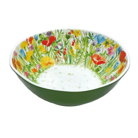 Flores, Insalatiera melamina Cm. 36, h. 12,5 Cm. - Rose & Tulipani