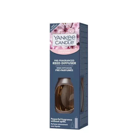 Diffusore con bastoncini profumati Metallic, Cherry Blossom - Yankee Candle