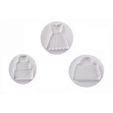 Stampo espulsione fashion 3 pz dim. max 75 mm