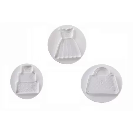Stampo espulsione fashion 3 pz dim. max 75 mm