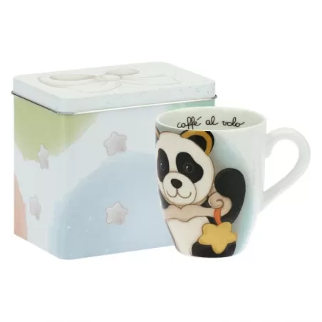 Mug Panda Libra con scatola in latta - Thun