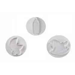 Stampo espulsione baby 4 pz dim. max 80 mm