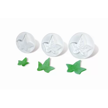 Stampo espulsione edera 3 dim. 45/50/55 mm.