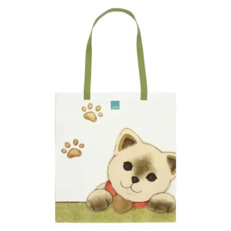 Shopper in tessuto con gatto - Thun