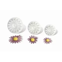 Stampo espulsione gerbera 3 dim. 35/45/55 mm.