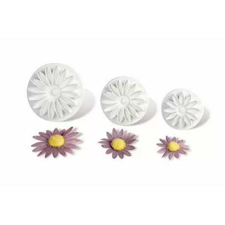 Stampo espulsione gerbera 3 dim. 35/45/55 mm.