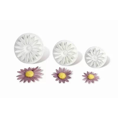 Stampo espulsione gerbera 3 dim. 35/45/55 mm.