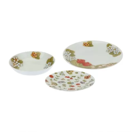 Set 6 piatti Country 2 piani, 2 fondi e 2 dessert - Thun