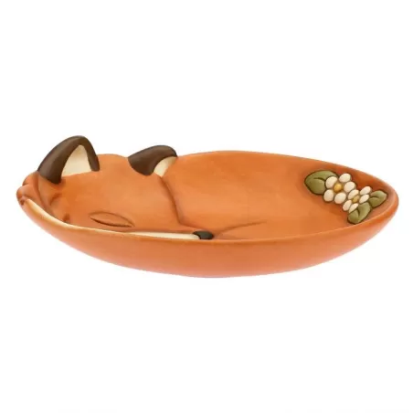 Centrotavola ovale sagomato in ceramica Bosco incantato - Thun