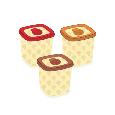 Set 3 barattoli cucina Bosco incantato - Thun