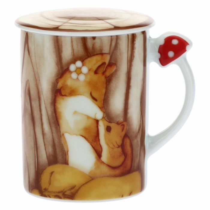 Mug con coperchio Bosco incantato - Thun