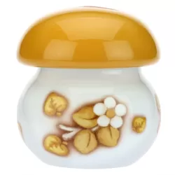 Biscottiera in porcellana Bosco incantato con coperchio a forma di fungo - Thun