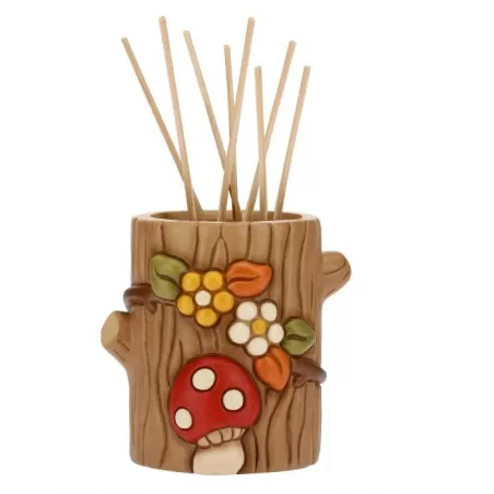 Porta diffusore in ceramica con boccetta e bacchette Bosco incantato - Thun