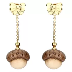 Orecchini Current placcati in oro con ghianda - Thun