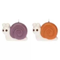 Set 2 candele a forma di lumaca Bosco incantato - Thun