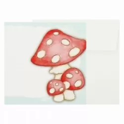 Bigliettino chiudipacco funghi piccolo - Thun