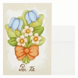 Bigliettino d'auguri fiori - Thun