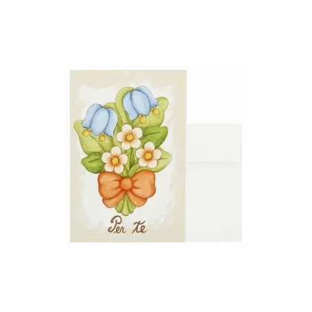 Bigliettino d'auguri fiori - Thun