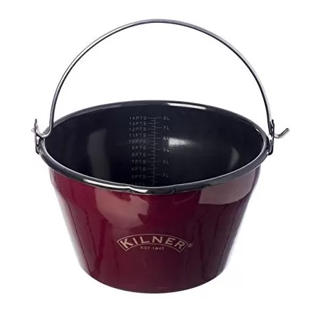 Pentola marmellata smalto rosso Lt. 8 - Kilner