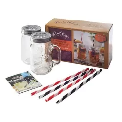Set tazze con cannucce - Kilner