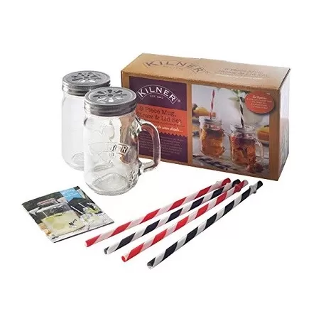 Set tazze con cannucce - Kilner