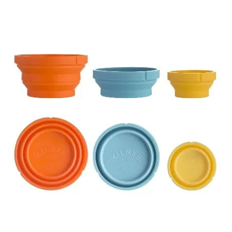 Set 3 misurini pieghevoli silicone - Kilner