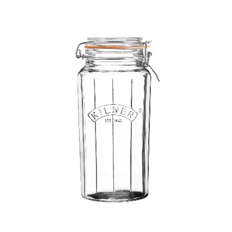Barattolo facetted clip top Lt. 1,8 - Kilner
