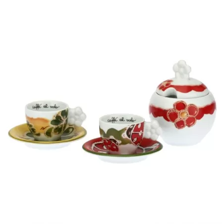 Set 2 tazzine caffè e zuccheriera Happy - Thun