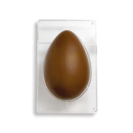 Stampo Uova di cioccolato in policarbonato 1 cavità da Gr. 350 - Decora