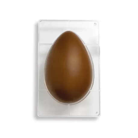 Stampo Uova di cioccolato in policarbonato 1 cavità da Gr. 500 - Decora