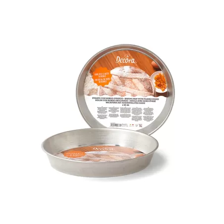 Stampo bordo svasato per pastiera Ø Cm. 22x4 H. - Decora