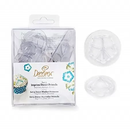 Confezione 5 imprimidecori primula - Decora