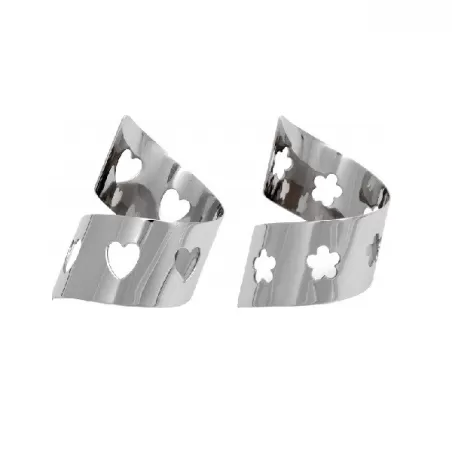 Girotondo, Portatovagliolo cuore e fiore - Alessi