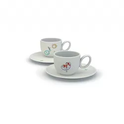 Niki fra le stelle, Set di 2 tazze da cappuccino o colazione - Alessi